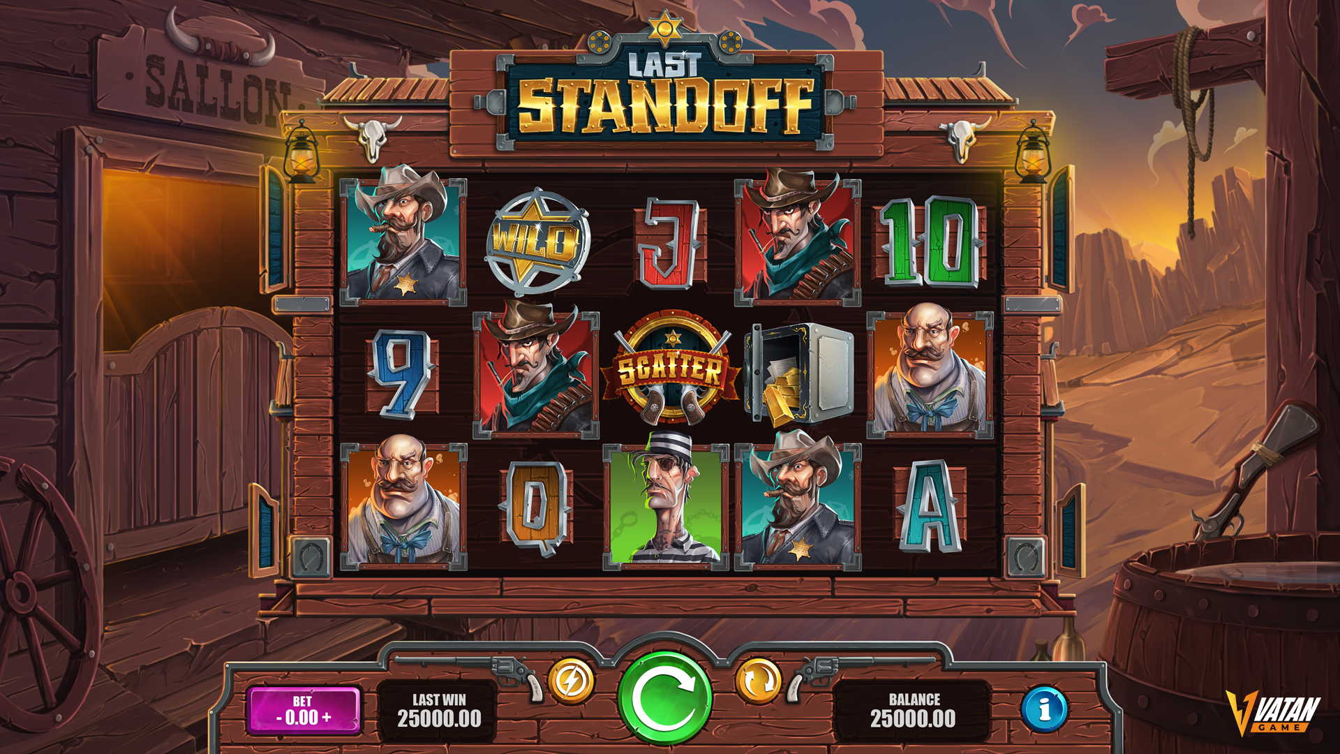 Last Standoff game UI and reels